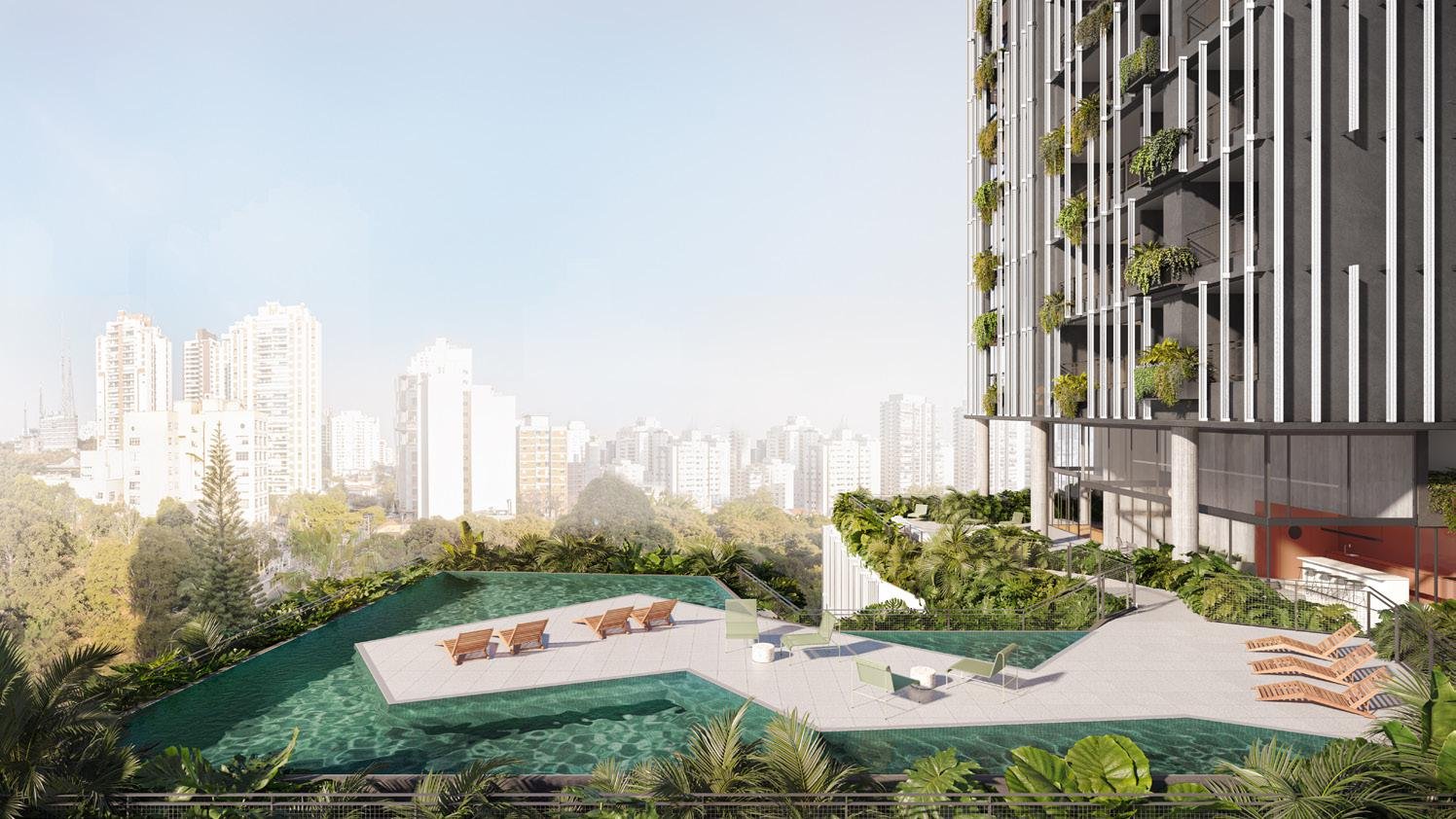 Piscina com vista para o entorno - Oscar 2525